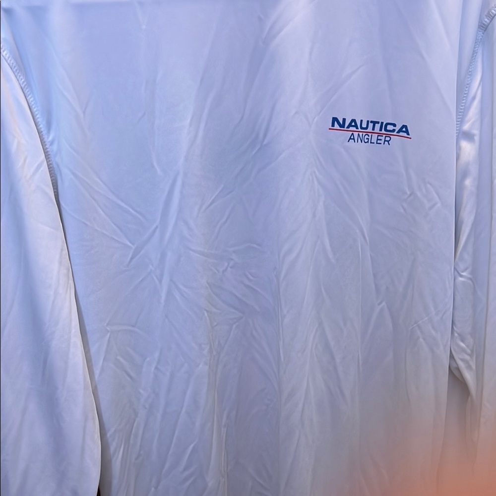 Nautica Angler White Long Sleeve Shirt
